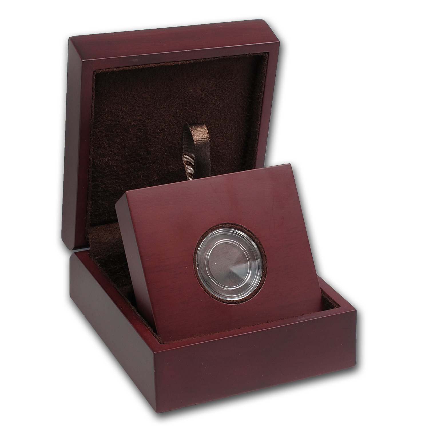 Buy APMEX Wood Gift Box - Includes 19 mm Direct Fit Air-Tite Holder