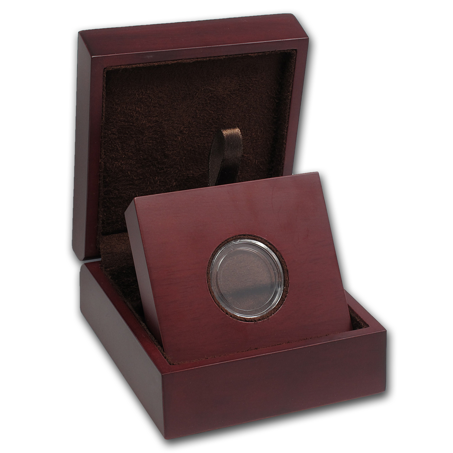 Buy APMEX Wood Gift Box - Includes 24 mm Direct Fit Air-Tite Holder