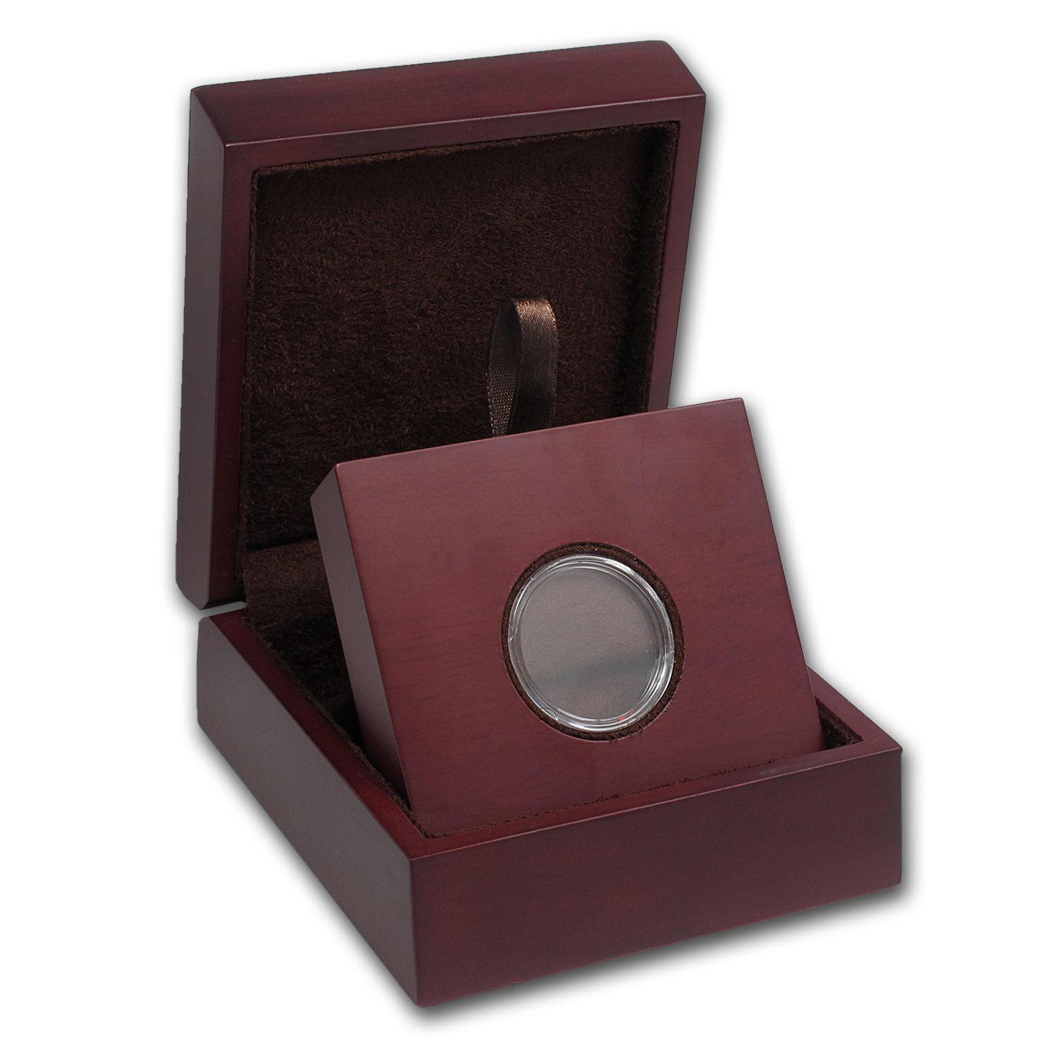 Buy APMEX Wood Gift Box - Includes 26 mm Direct Fit Air-Tite Holder