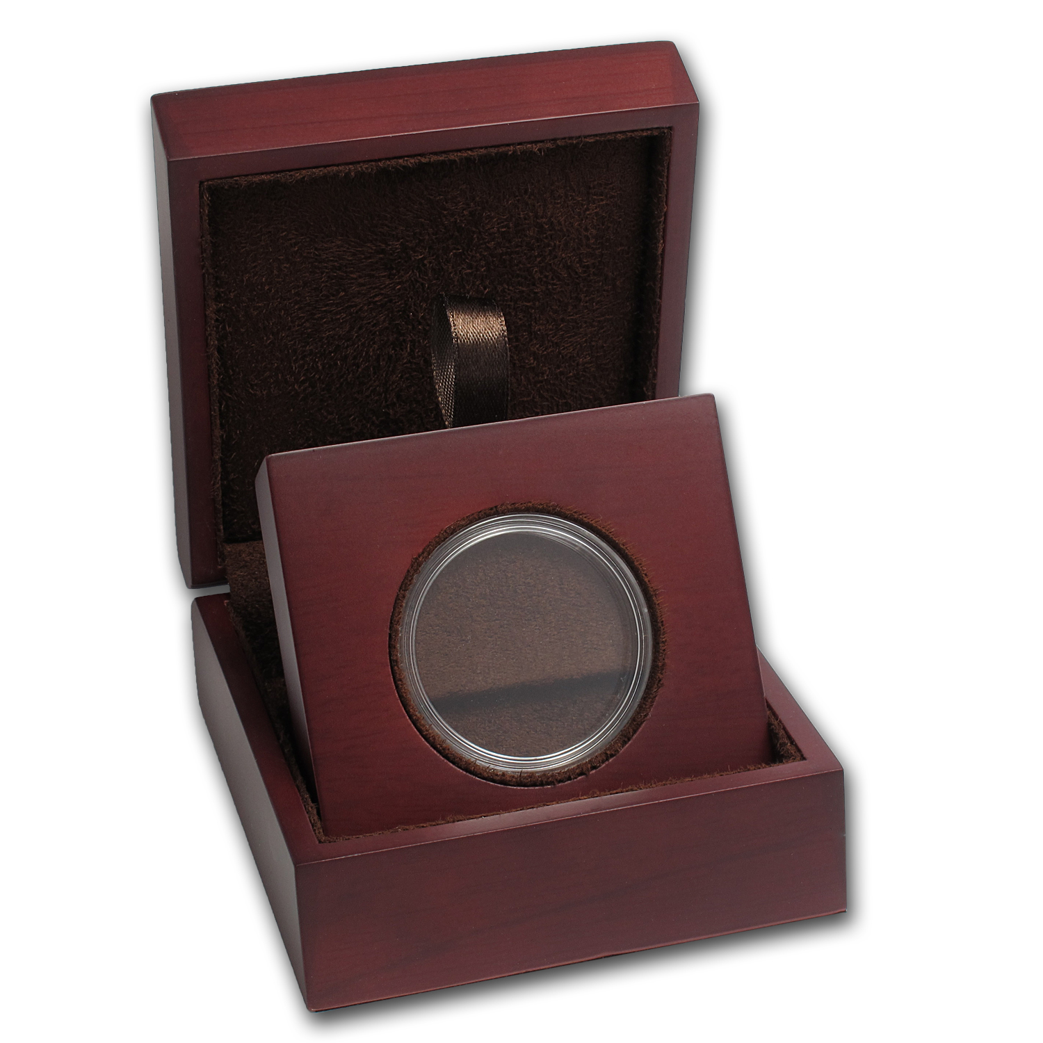 Buy APMEX Wood Gift Box - Includes 38 mm Direct Fit Air-Tite Holder