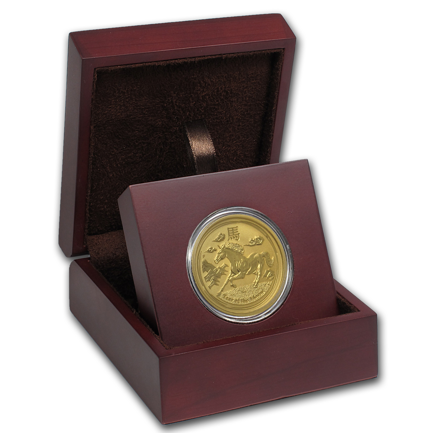 Buy APMEX Wood Gift Box - 1 oz Perth Mint Gold Coin Series 2