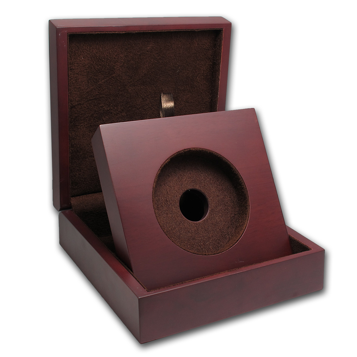 Buy APMEX Wood Gift Box - 5 oz US Mint ATB Silver Coin w/Z5 Capsule