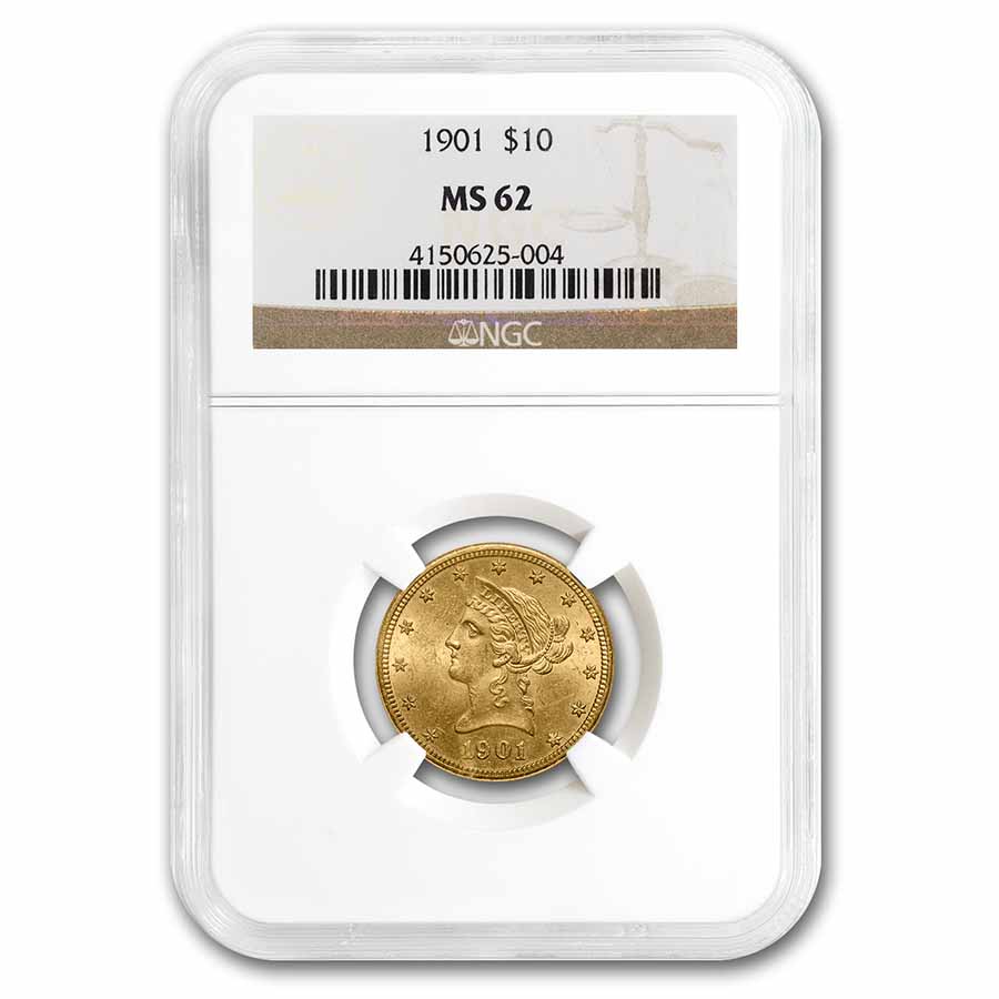 Buy 1901 $10 Liberty Gold Eagle MS-62 NGC