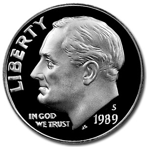 Buy 1989-S Roosevelt Dime Gem Proof - Click Image to Close