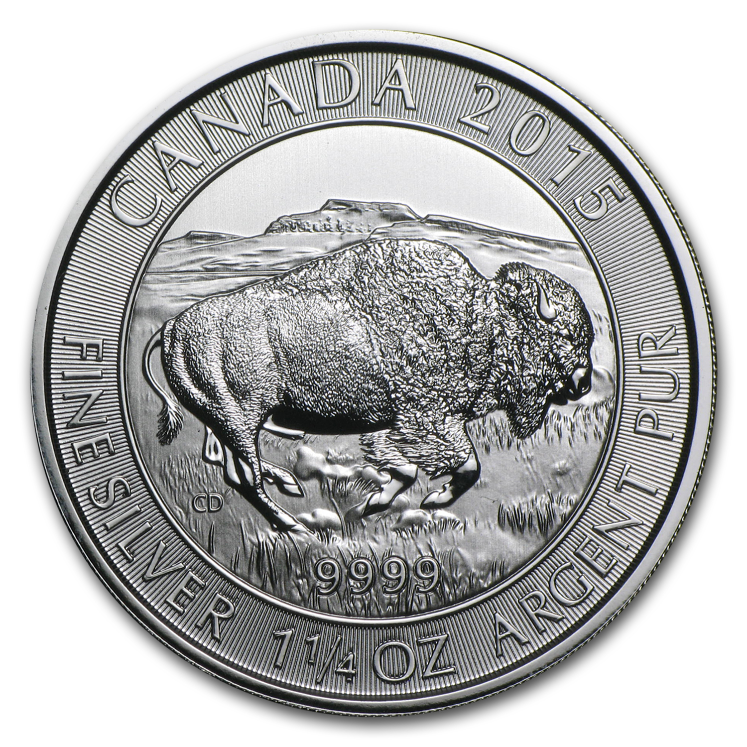 Buy 2015 Canada 1.25 oz Silver $8 Bison BU - Click Image to Close