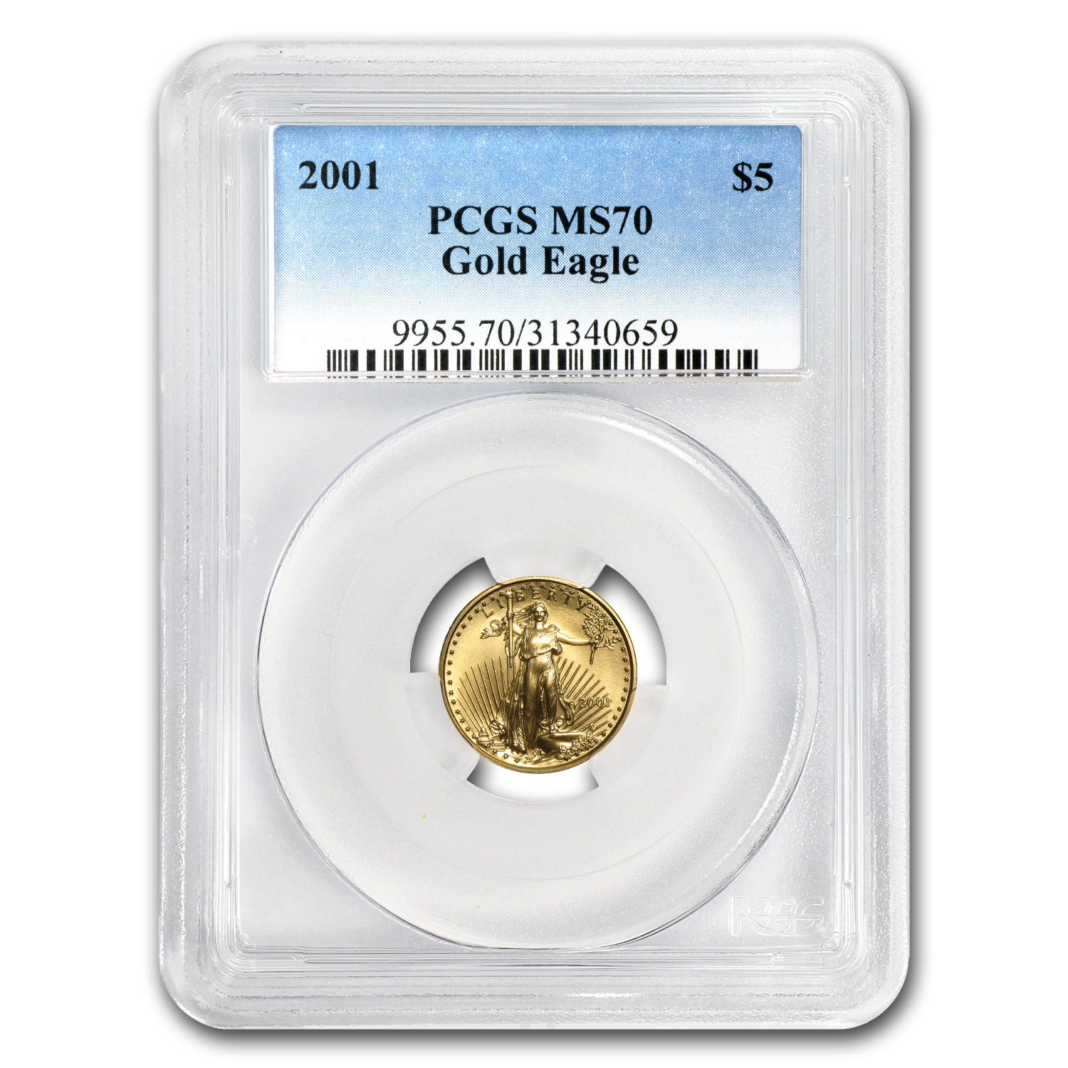 Buy 2001 1/10 oz American Gold Eagle MS-70 PCGS