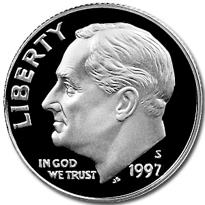 Buy 1997-S Silver Roosevelt Dime Gem Proof