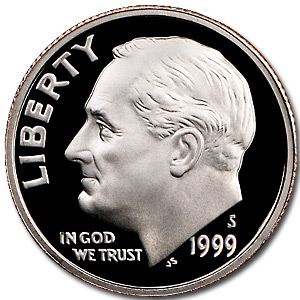 Buy 1999-S Roosevelt Dime Gem Proof - Click Image to Close