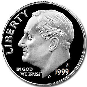 Buy 1999-S Silver Roosevelt Dime Gem Proof