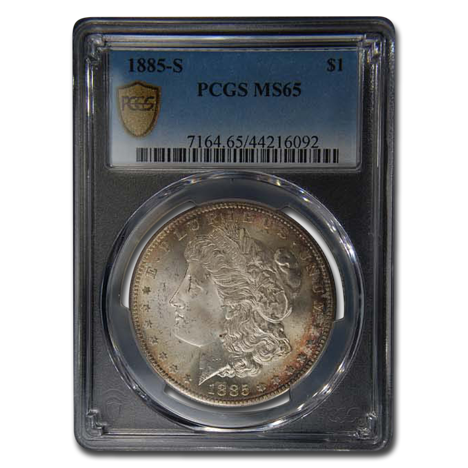 Buy 1885-S Morgan Dollar MS-65 PCGS (Toned)