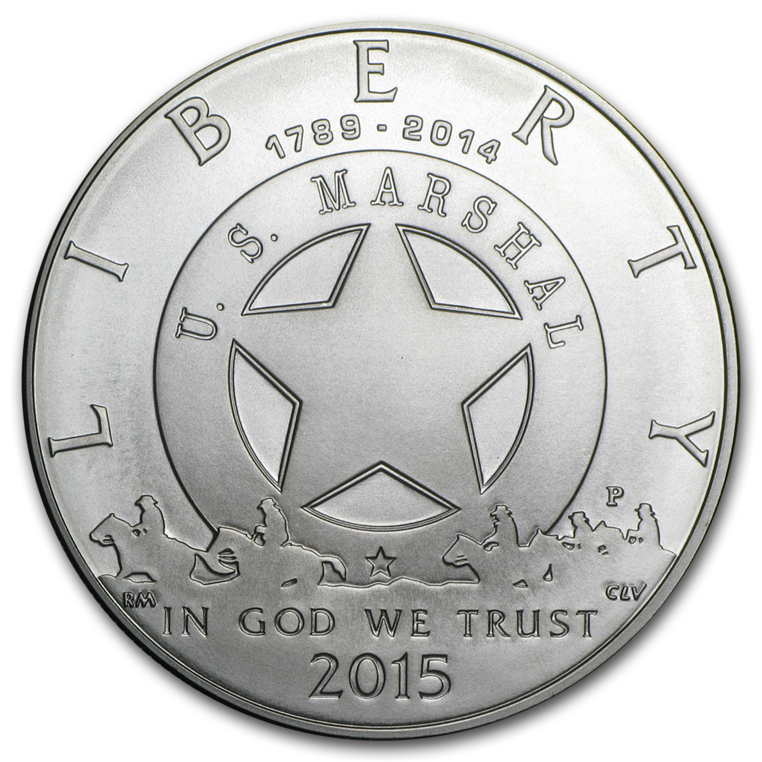Buy 2015-P U.S. Marshals Service $1 Silver Commem BU (w/Box & COA) - Click Image to Close