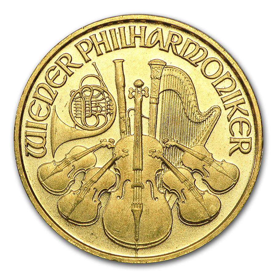 Buy 1996 Austria 1/10 oz Gold Philharmonic BU - Click Image to Close