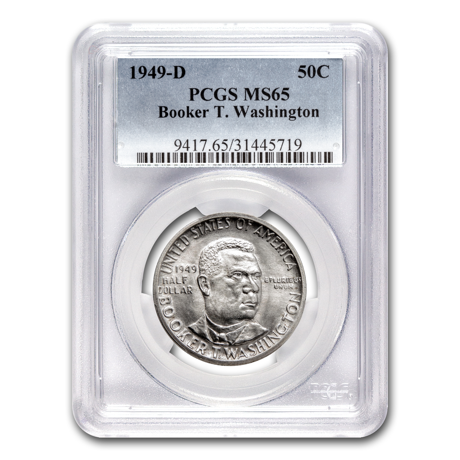 Buy 1949-D Booker T. Washington Half Commemorative MS-65 PCGS