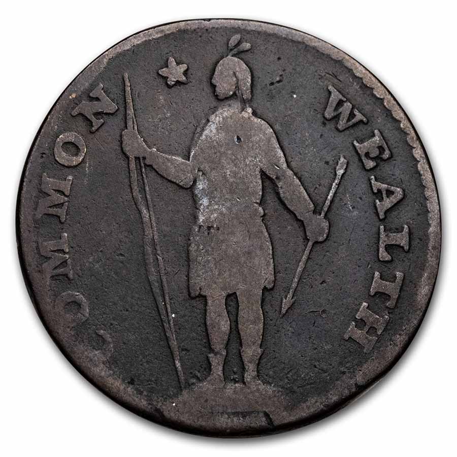Buy 1788 Massachusetts Copper Cent VG