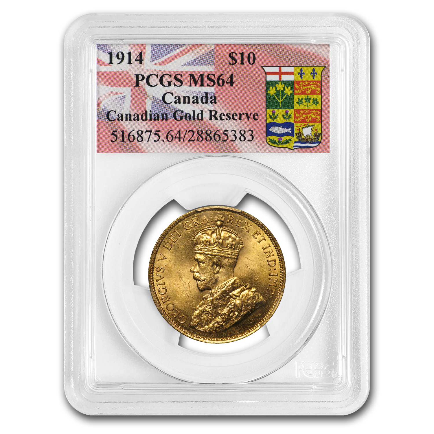 Buy 1914 Canada Gold $10 Reserve MS-64 PCGS