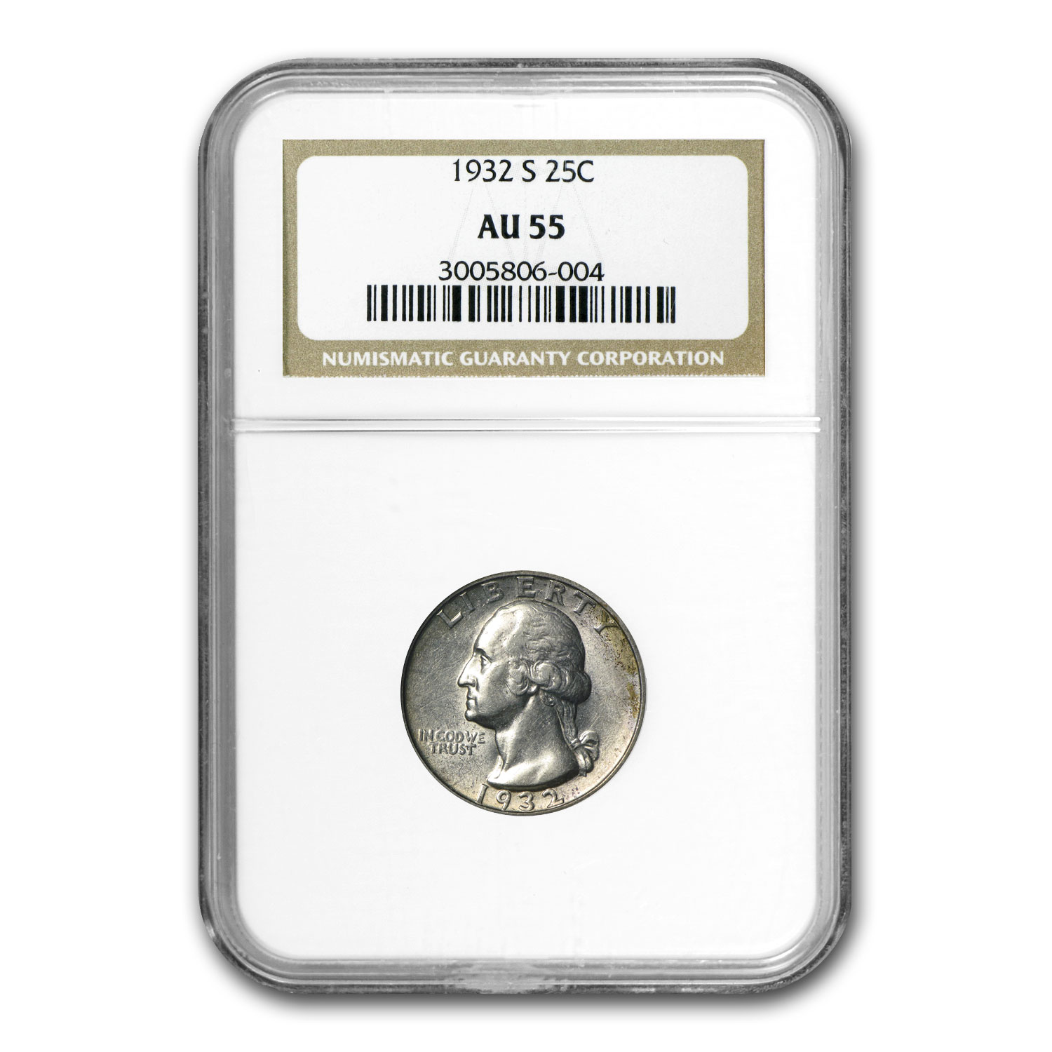 Buy 1932-S Washington Quarter AU-55 NGC