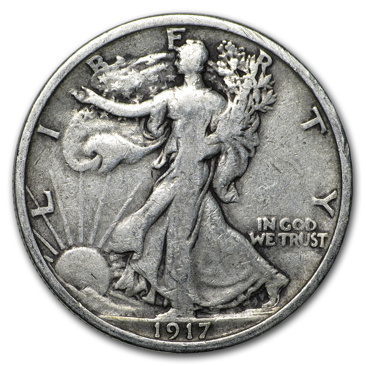 Buy 1917 Walking Liberty Half Dollar VG