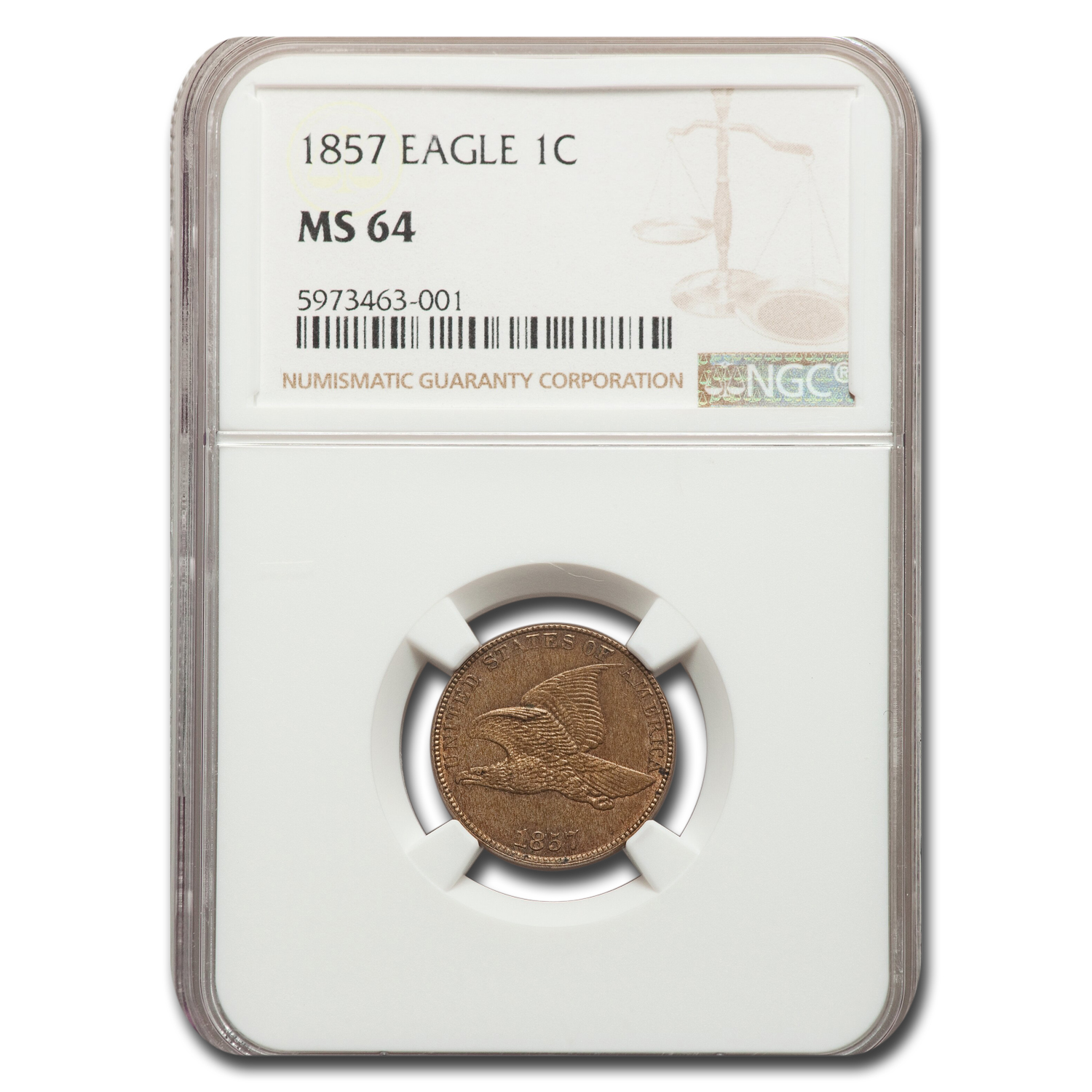 Buy 1857 Flying Eagle Cent MS-64 NGC