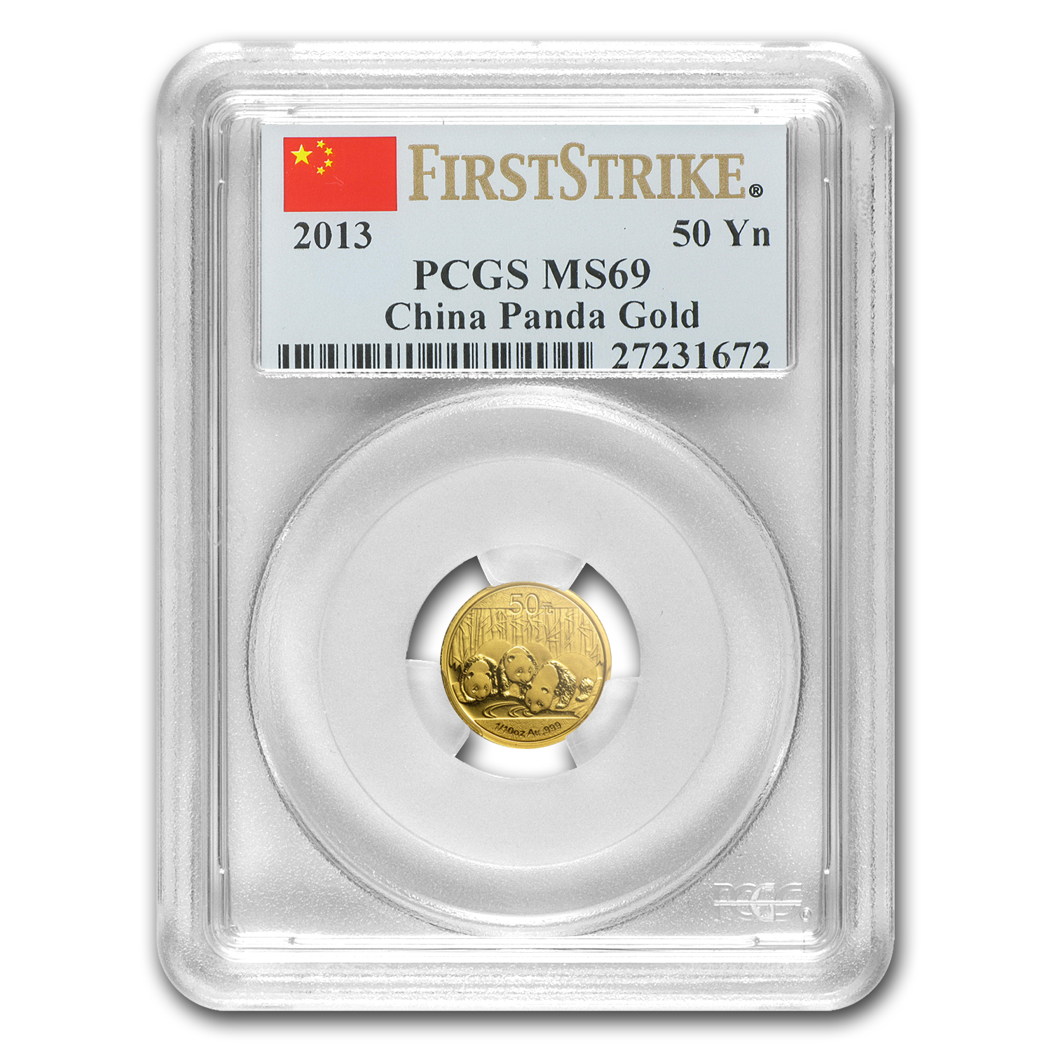 Buy 2013 China 1/10 oz Gold Panda MS-69 PCGS (FirstStrike?) - Click Image to Close