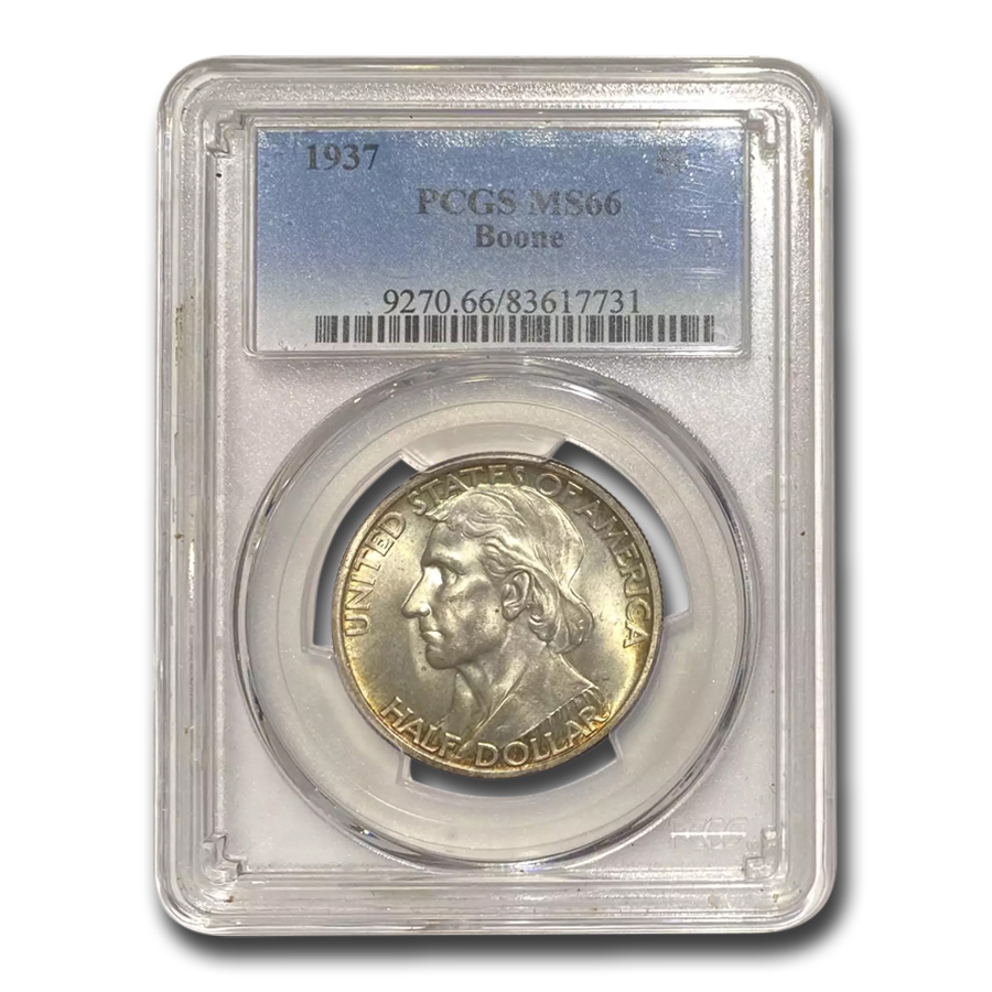 Buy 1937 Boone Commemorative Half Dollar MS-66 PCGS