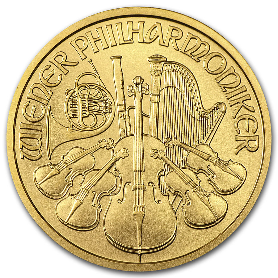 Buy Austria 1/2 oz Gold Philharmonic BU (Random Year)