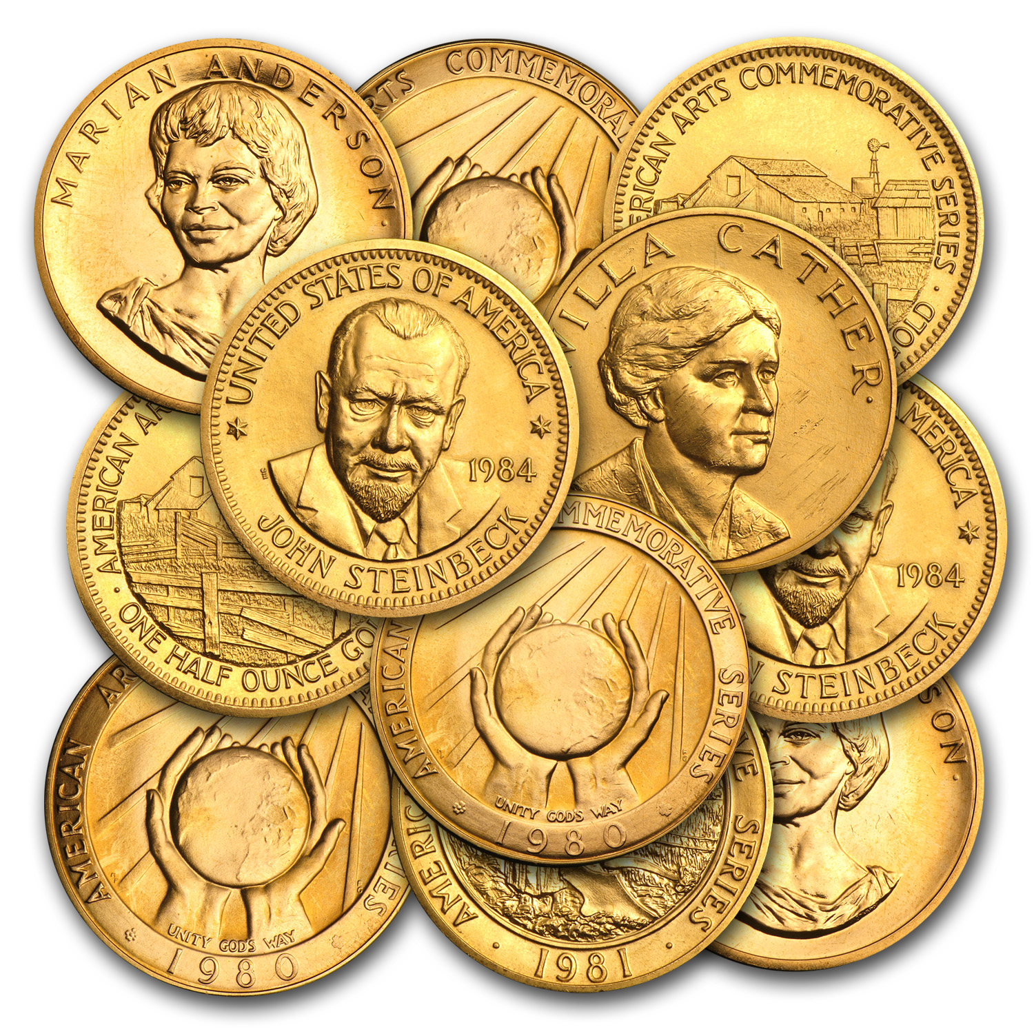 Buy U.S. Mint 1/2 oz Gold Commemorative Arts Medal (Random)