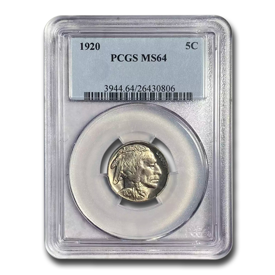 Buy 1920 Buffalo Nickel MS-64 PCGS