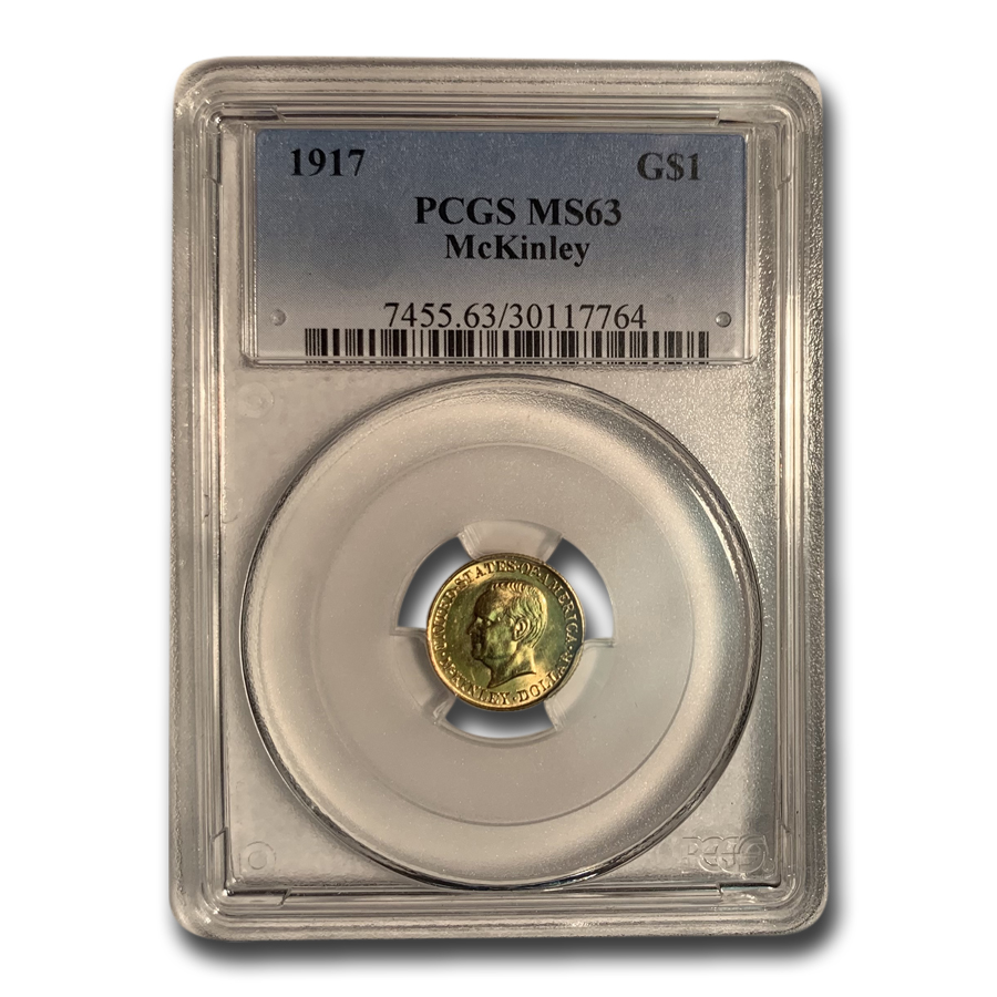 Buy 1917 Gold $1.00 McKinley Memorial MS-63 PCGS