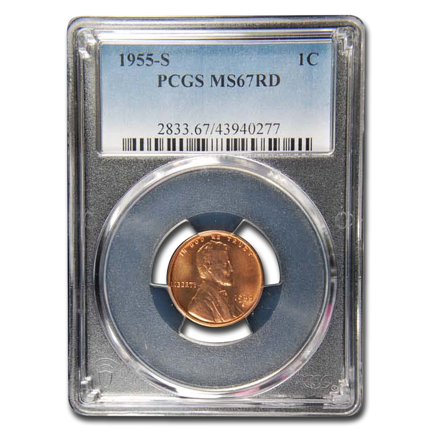 Buy 1955-S Lincoln Cent MS-67 PCGS (Red)