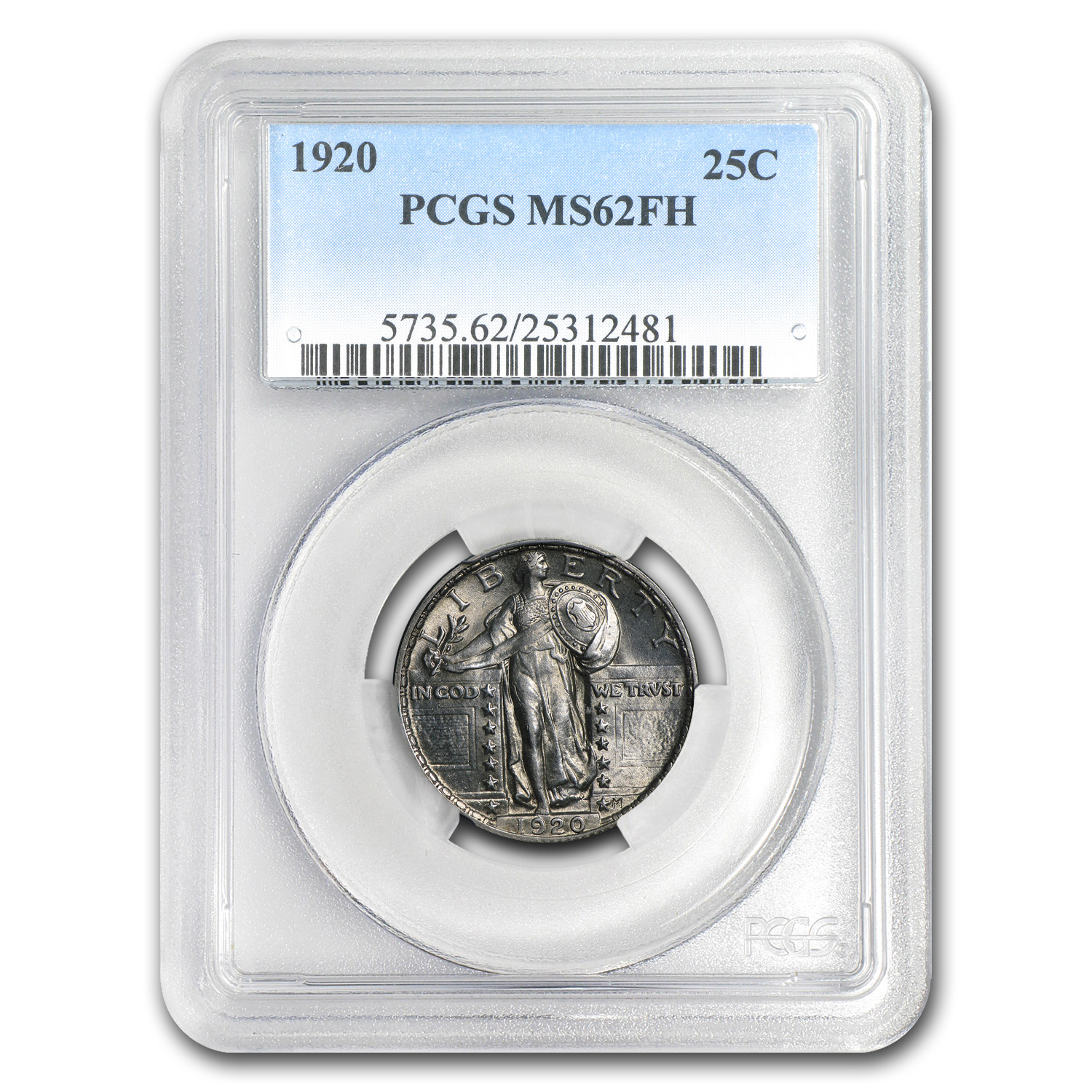 Buy 1920 Standing Liberty Quarter MS-62 PCGS (Full Head)