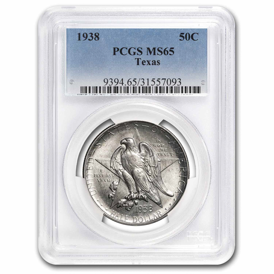 Buy 1938 Texas Centennial Commemorative Half Dollar MS-65 PCGS