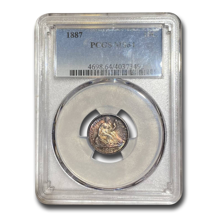 Buy 1887 Liberty Seated Dime MS-64 PCGS