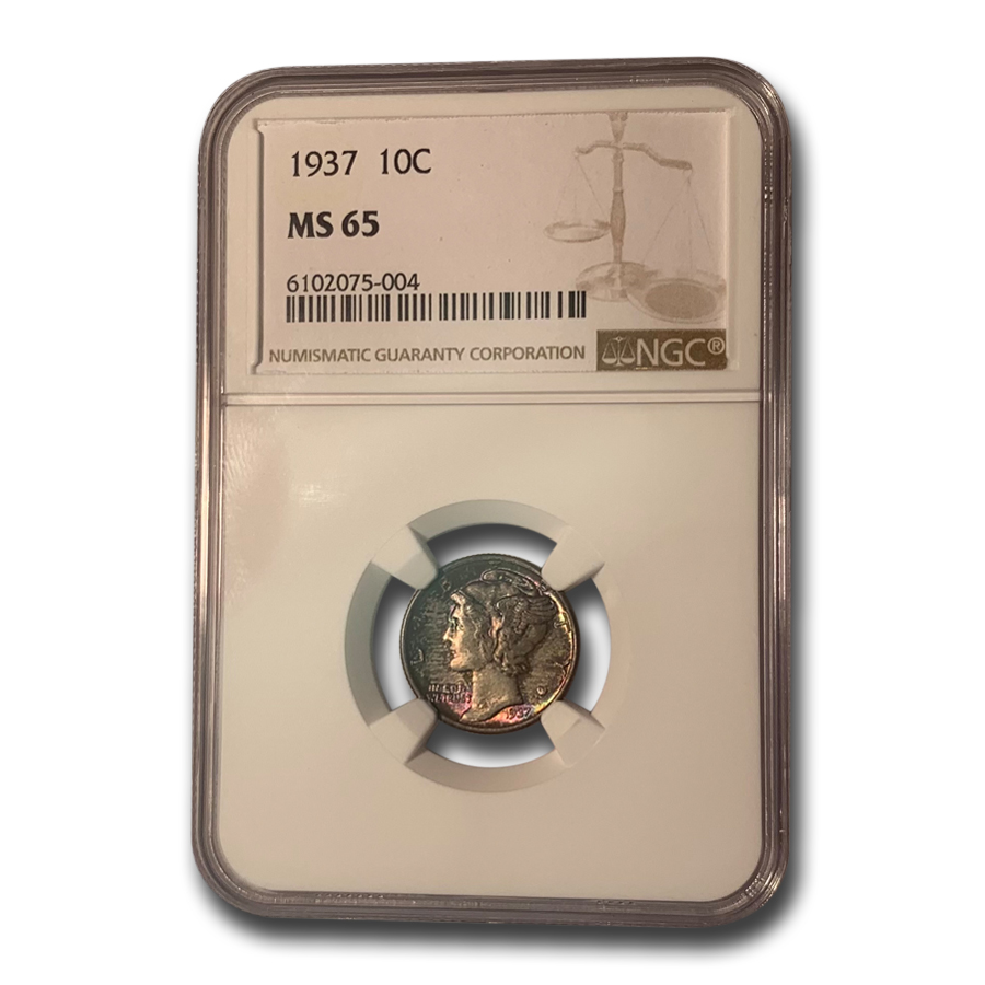 Buy 1937 Mercury Dime MS-65 NGC