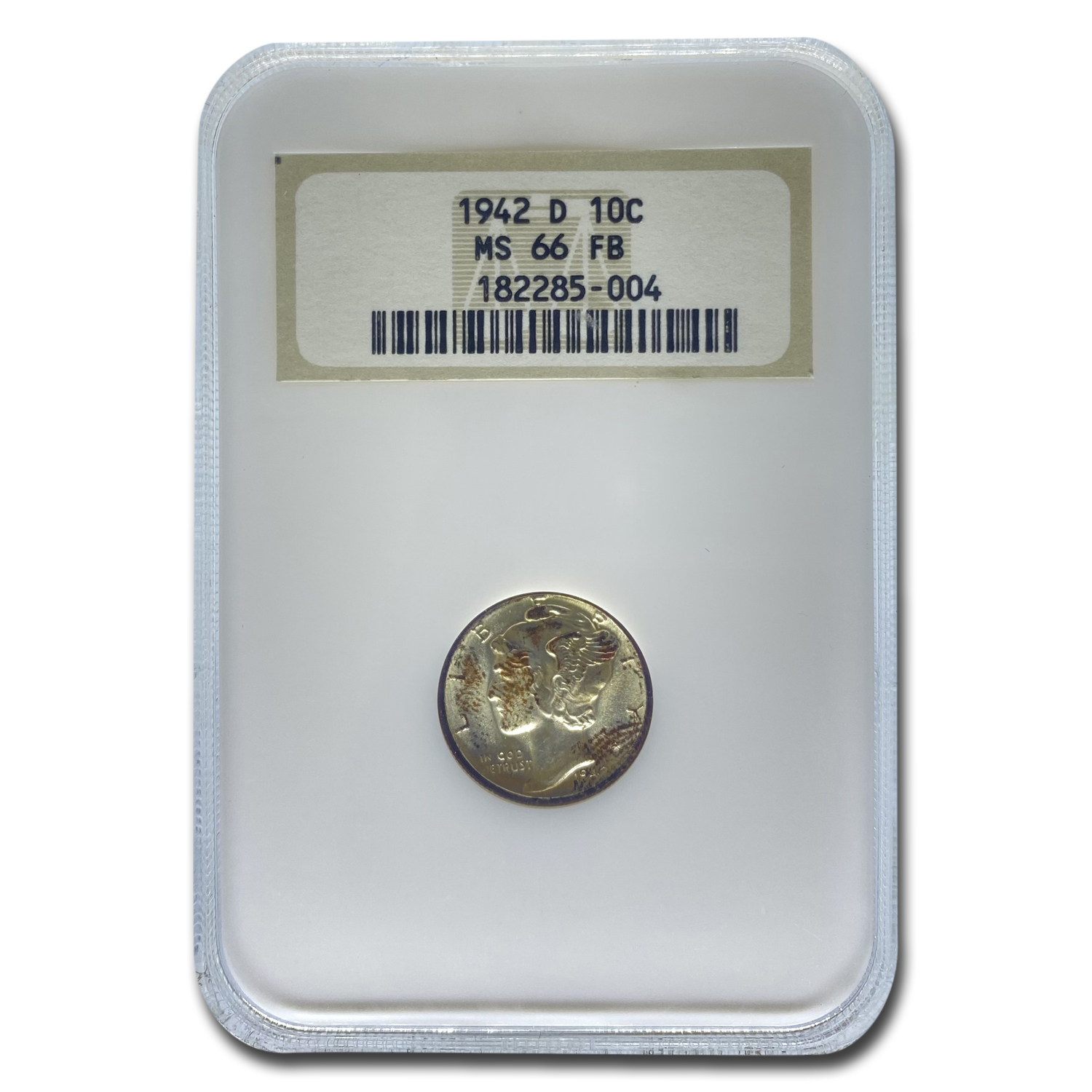 Buy 1942-D Mercury Dime MS-66 NGC (FB)