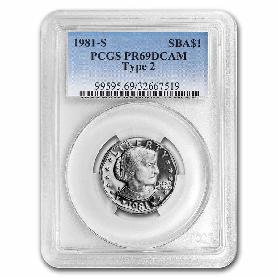 Buy 1981-S SBA Dollar PR-69 PCGS (Type-2)