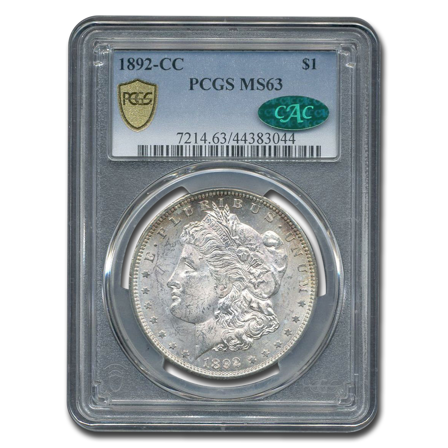 Buy 1892-CC Morgan Dollar MS-63 PCGS CAC