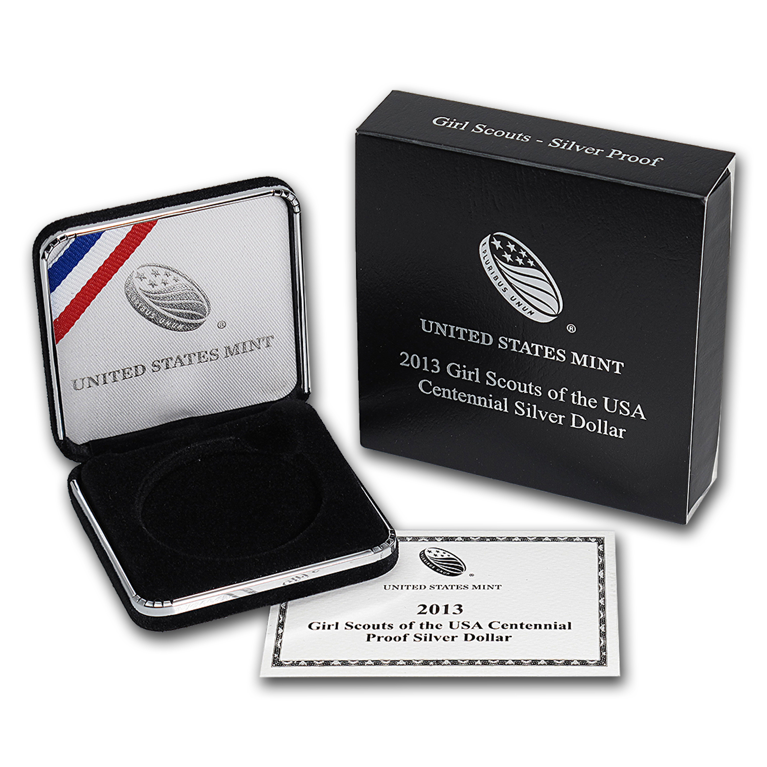 Buy OGP Box & COA - 2013 U.S. Mint Girl Scouts Silver Proof Coin - Click Image to Close