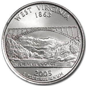 Buy 2005-P West Virginia State Quarter BU