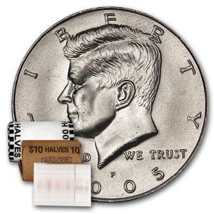 Buy 2005-P Kennedy Half Dollar 20-Coin Roll BU