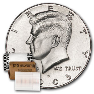 Buy 2005-D Kennedy Half Dollar 20-Coin Roll BU - Click Image to Close