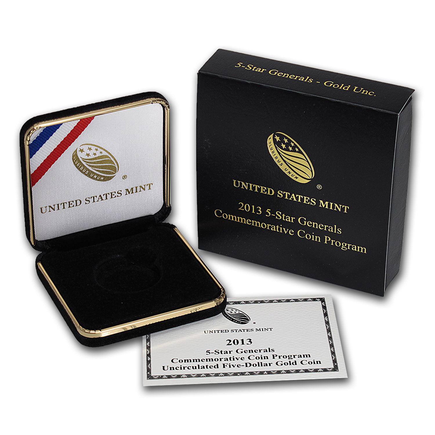 Buy OGP Box & COA - 2013 U.S. Mint 5 Star General $5 Gold Unc. Coin - Click Image to Close