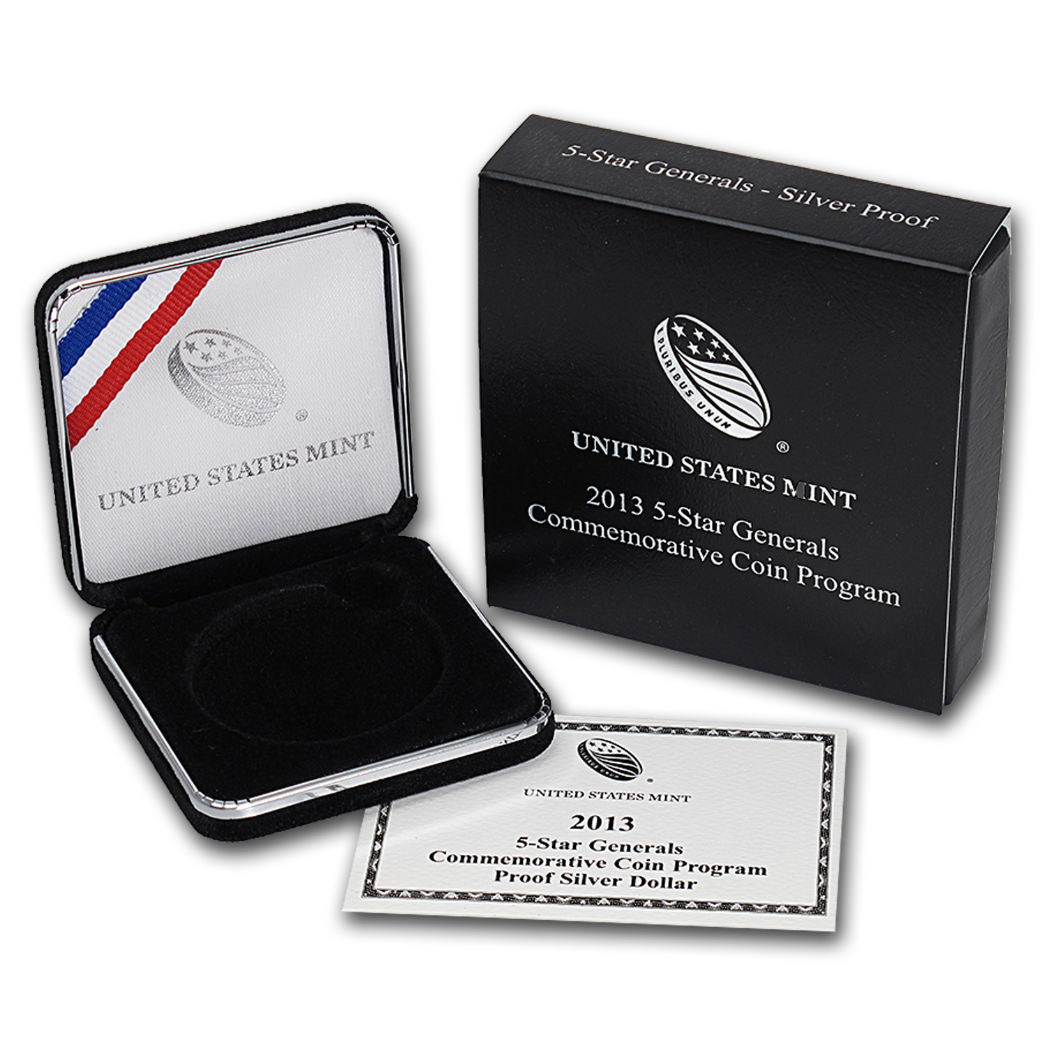 Buy OGP Box & COA - 2013 U.S. Mint 5 Star General Silver Proof Coin