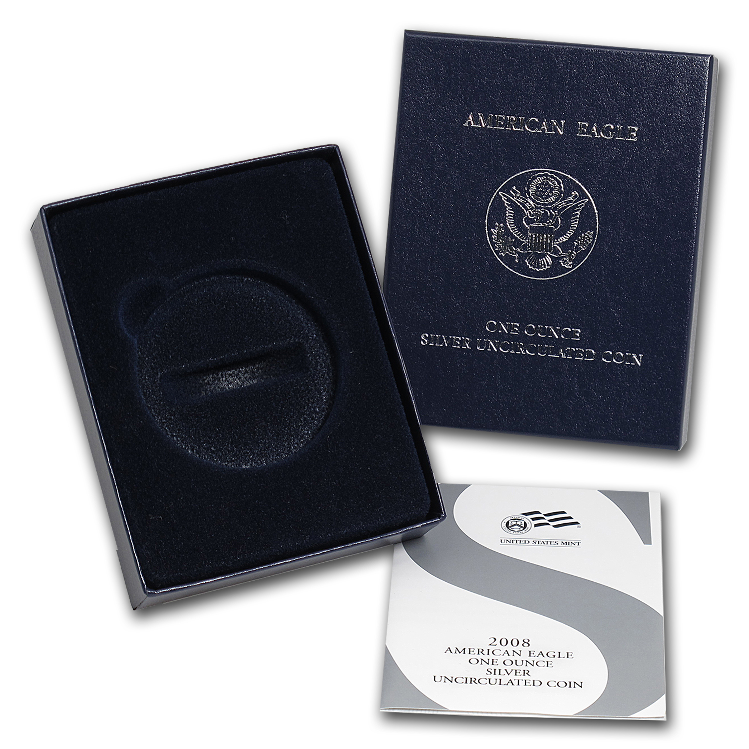 Buy OGP Box & COA - 2008 Silver American Eagle Burnished (Empty)