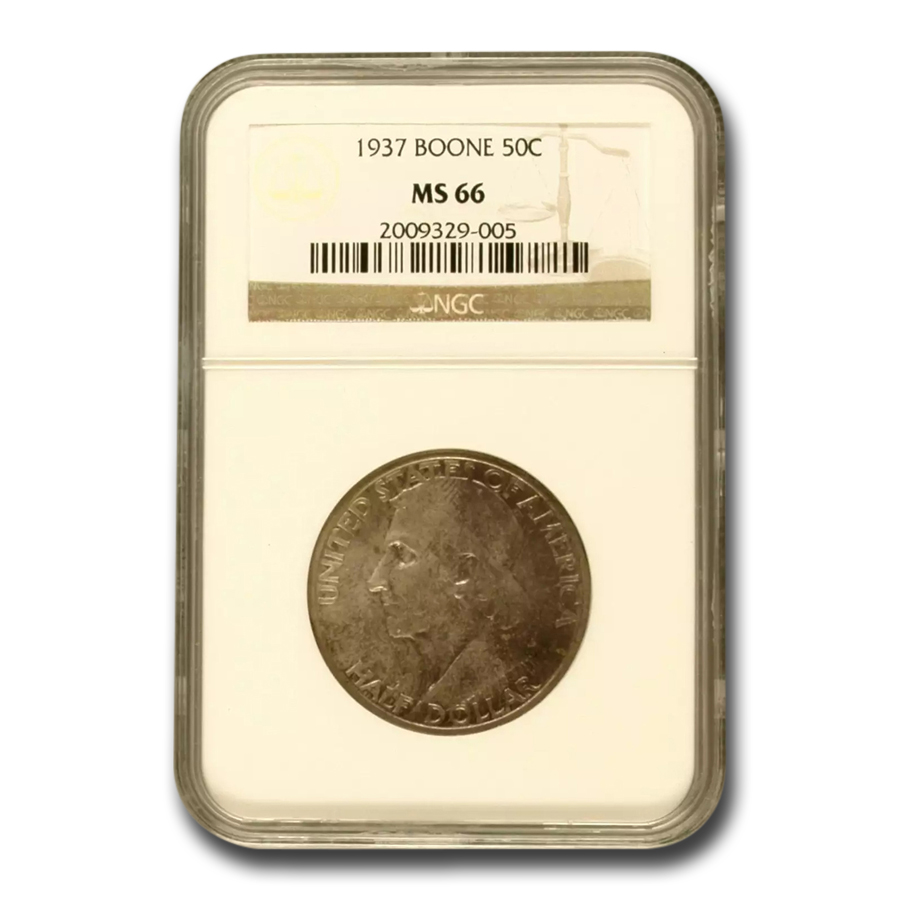 Buy 1937 Daniel Boone Half Dollar MS-66 NGC