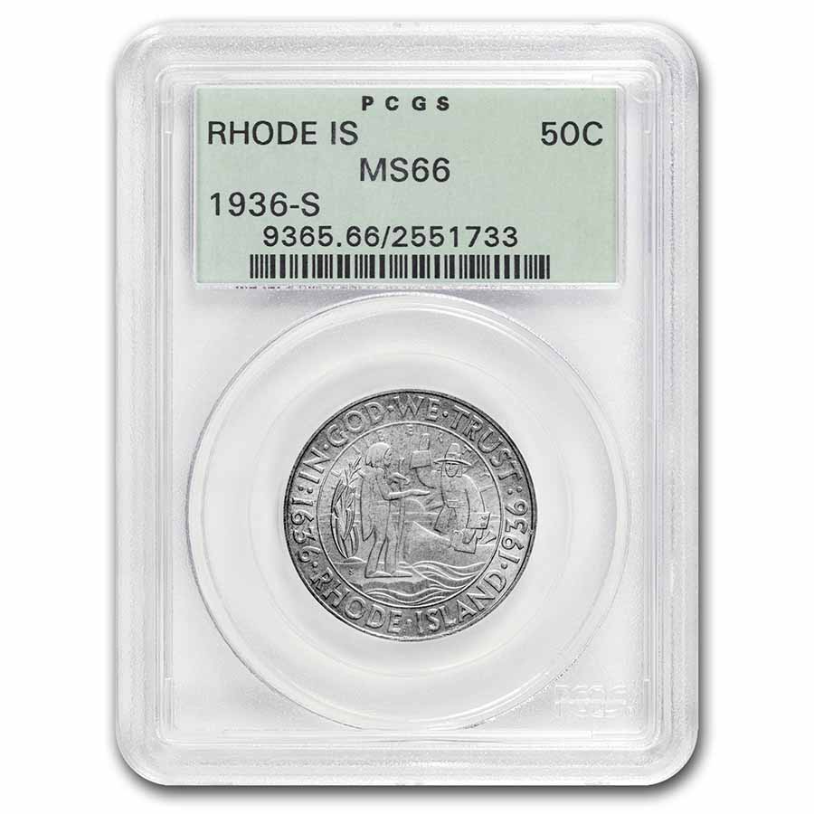 Buy 1936-S Rhode Island Half Dollar MS-66 PCGS