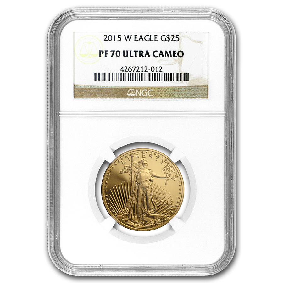 Buy 2015-W 1/2 oz Proof American Gold Eagle PF-70 NGC