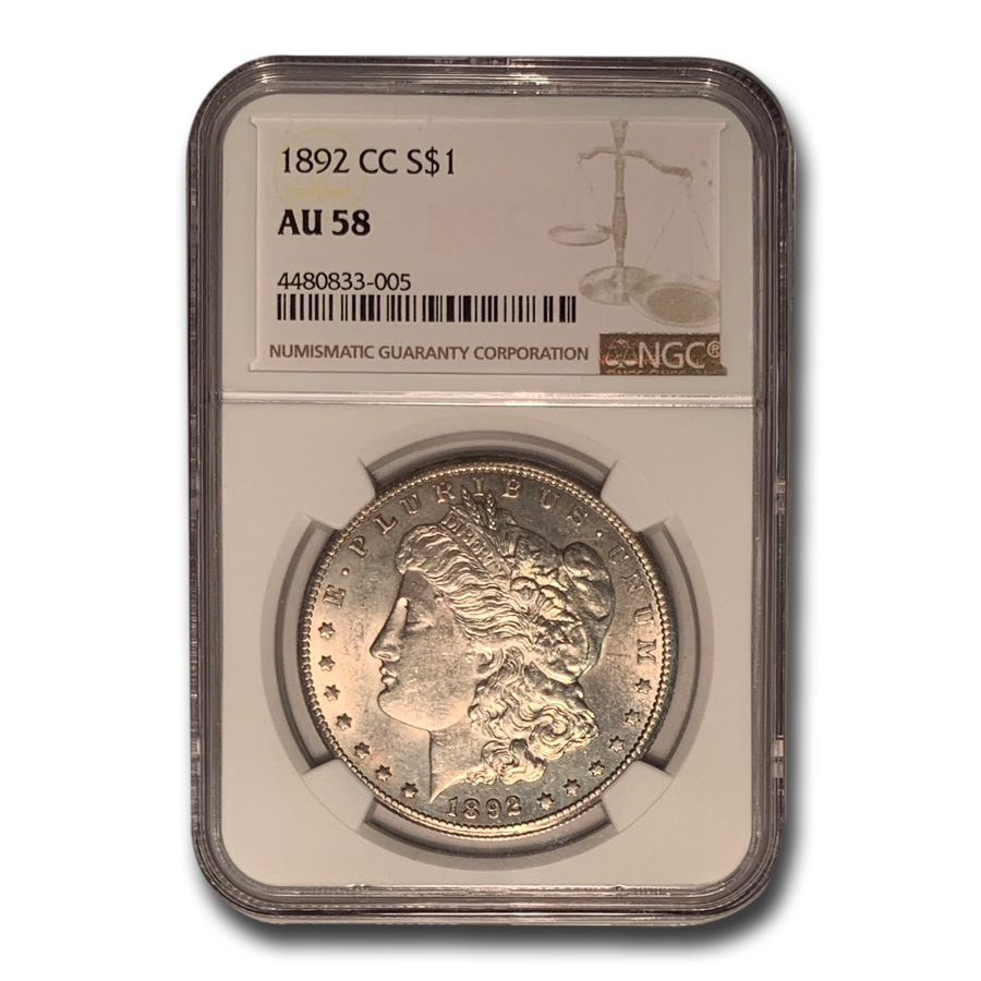Buy 1892-CC Morgan Dollar AU-58 NGC