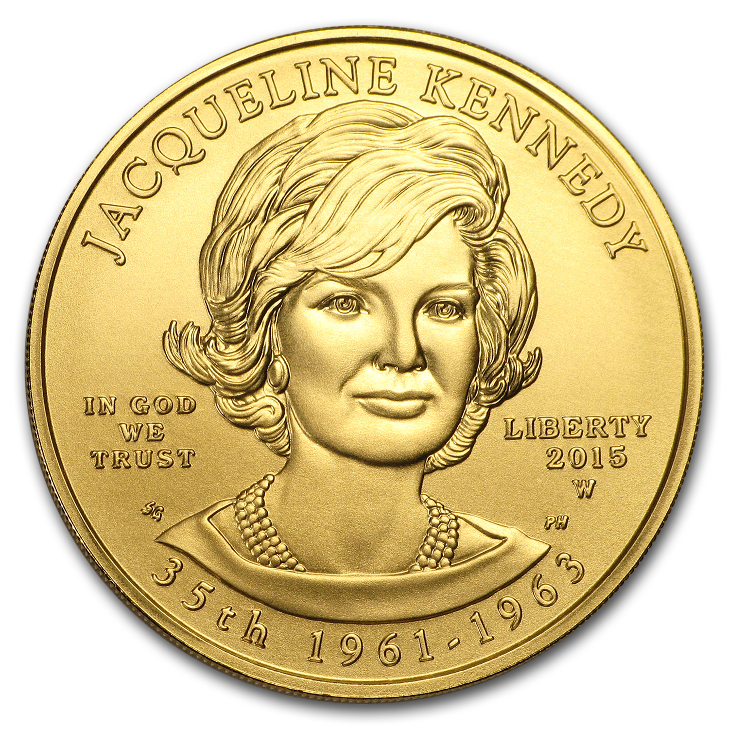 Buy 2015-W 1/2 oz Gold Jacqueline Kennedy BU (w/Box & COA)