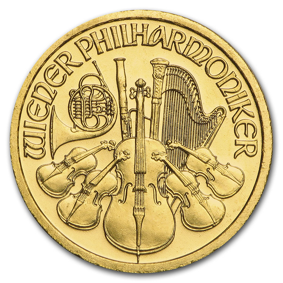 Buy 1998 Austria 1/10 oz Gold Philharmonic BU
