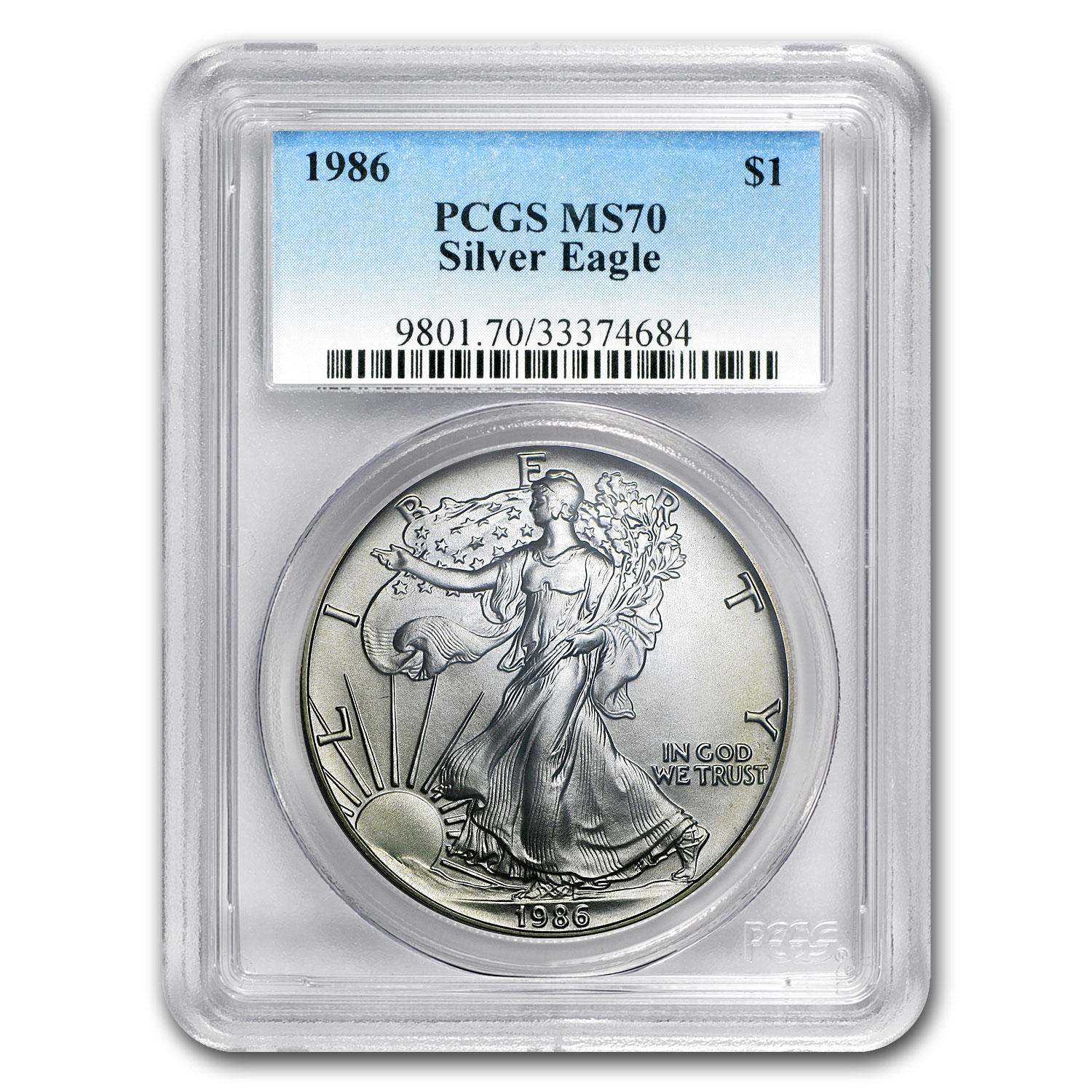 Buy 1986 American Silver Eagle MS-70 PCGS